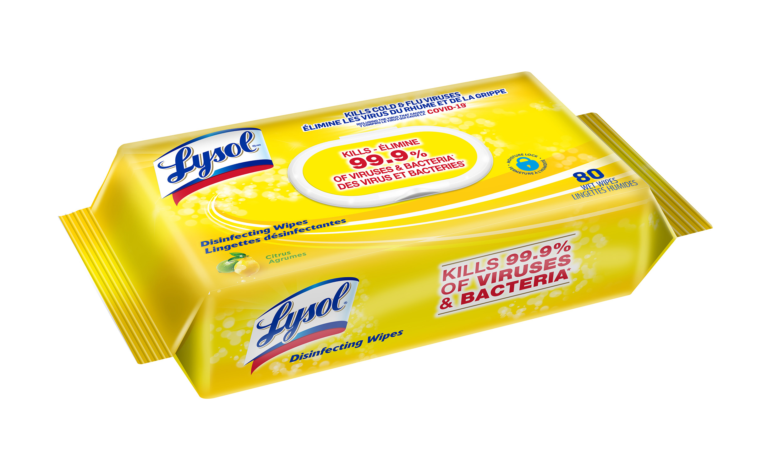 LYSOL Disinfecting Wipes  Citrus Flat Pack Canada